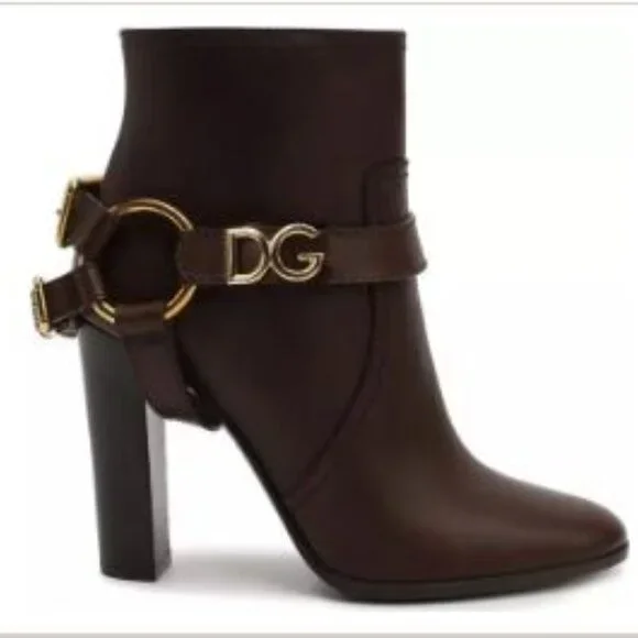 DG LEATHER ANKLE BOOTS - Picture 2 of 3